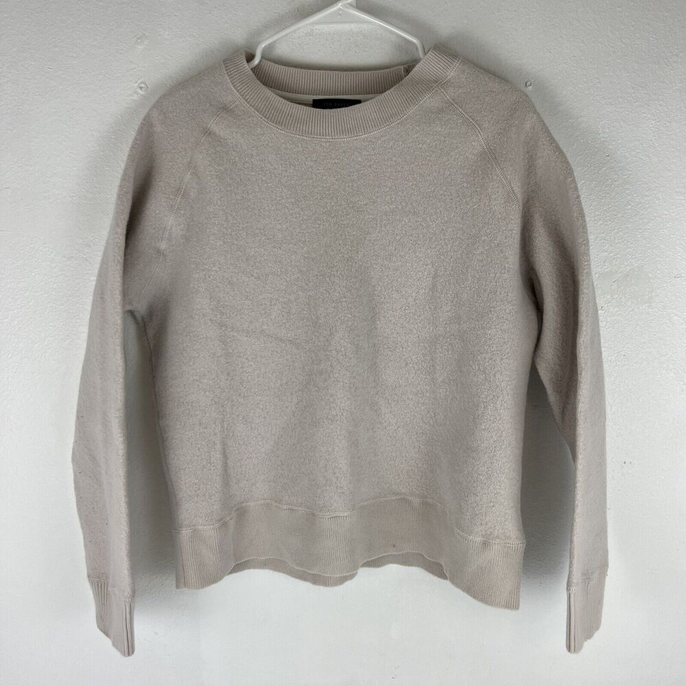 Ted Baker London Womens 100% Wool Crewneck Sweater Size 5 Blush